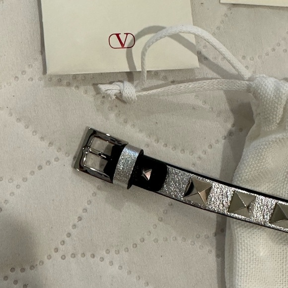 Valentino NIB Silver Rockstud Bracelet - Picture 5 of 10